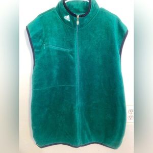 Vintage Adidas Fleece Vest Zip up Size Xl